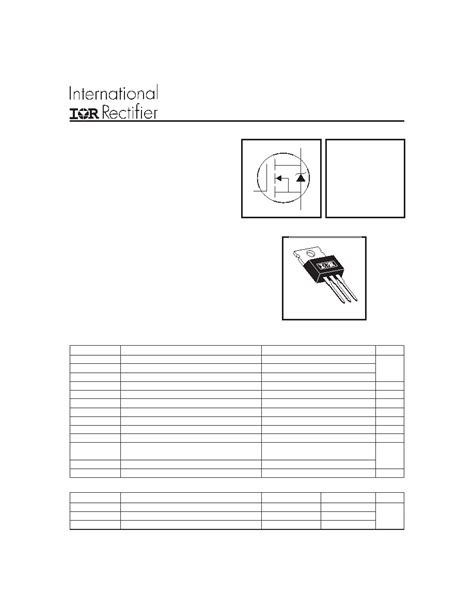 Irl N Datasheet Pages Irf Hexfet Power Mosfet