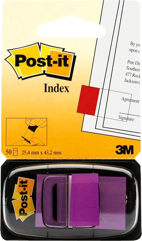 Post It Banderas Morado 1 Pulgada De Ancho 50 Por