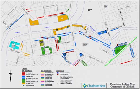 Historic Downtown Chatham – Downtown Chatham Parking Map