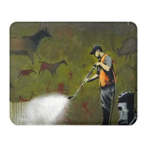 Tapis De Souris Simili Cuir Banksy Whitewashing Lascaux Peinture