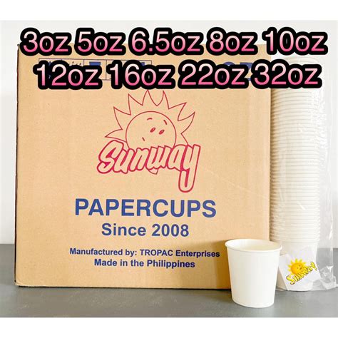 （1box ）paper Cup Double Coated For Hot And Cold Environmentally