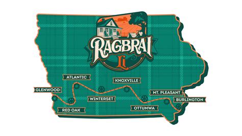 Iowa Ragbrai 2025 Route Map Emma C Ferguson