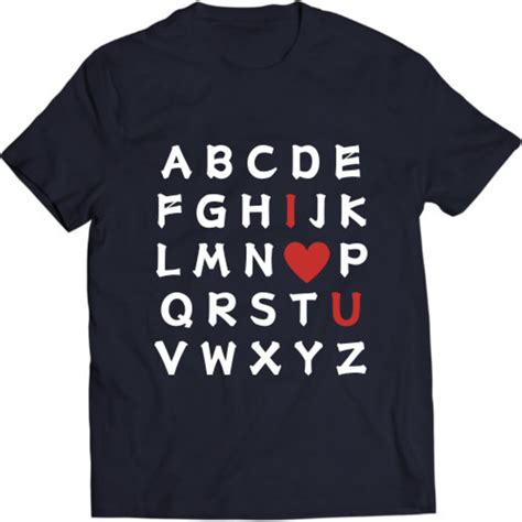 Alphabet I Love You SVG Valentine S Day Shirt Valentine S Day SVG For