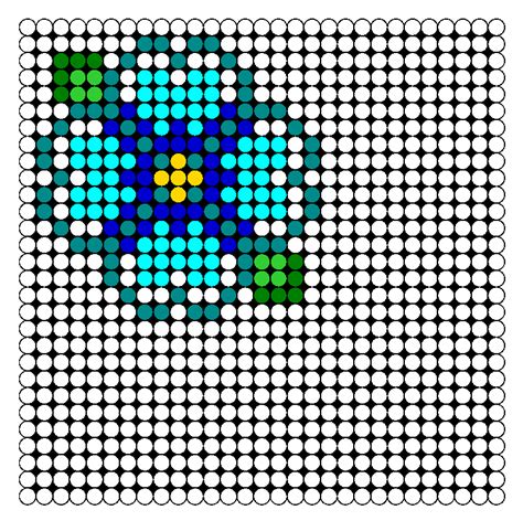 Hibiscus Perler Bead Pattern Bead Sprites Simple Fuse Bead Patterns Images