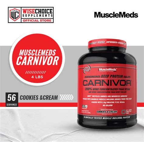 Musclemeds Carnivor 4lbs Cookies Cream Lazada Ph