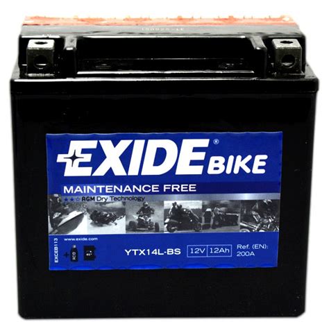 Exide Bike Etx L Bs Ah A Ytx L Agm Akumulator Motocyklowy