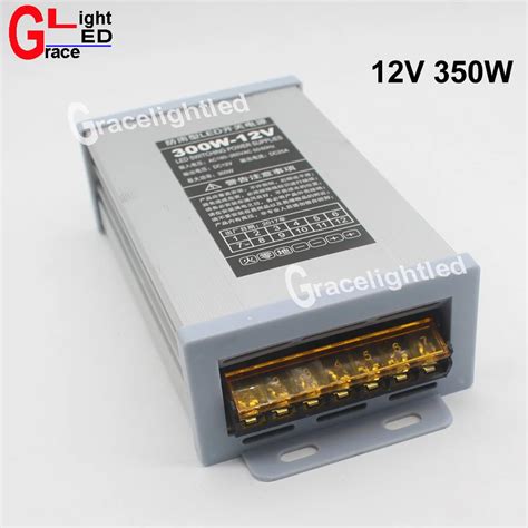 Dc12v Led Outdoor Rainproof Power Supply 25a 300w Led Driver Lighting Transformers Ac 220v 230v