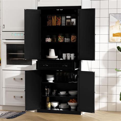 Artpower Kitchen Pantry Storage Cabinet With Drawer And Adjustable