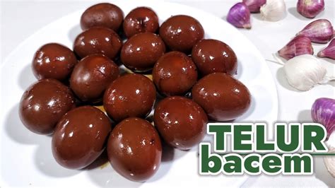 Resep Telur Bacem Enak Simple Warnanya Cantik Bumbunya Meresap