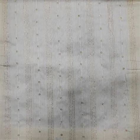 48 Inch Cotton Chanderi Fabrics Plain Solids White At Rs 75 Meter In