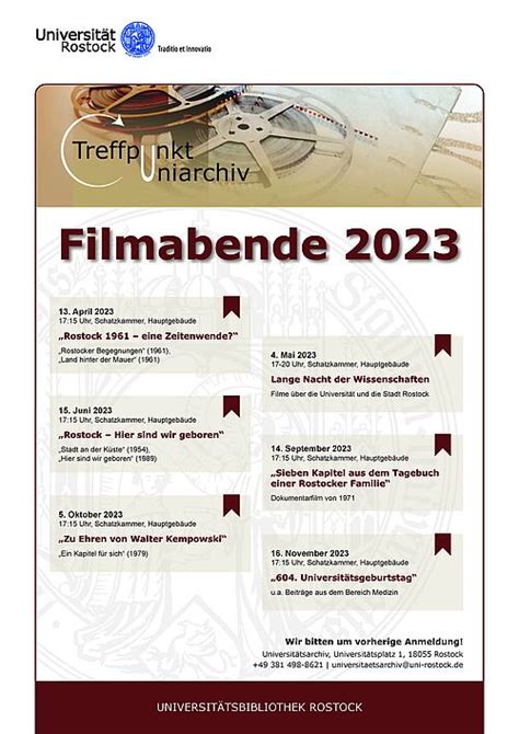 Filmabend Rostock Eine Zeitenwende Universit T Rostock