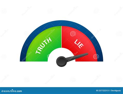 Truth and Lie Indicator for Concept Design. Vector Illustration. Stock ...