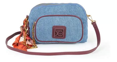 Bolsa Crossbody Para Mujer Cloe Mediana Denim Con Mascada Mercadolibre