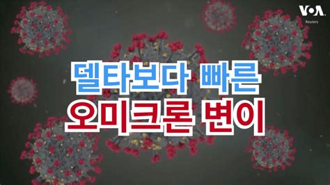 델타보다 빠른 오미크론 변이