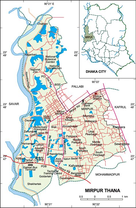 Dhaka Map Lged