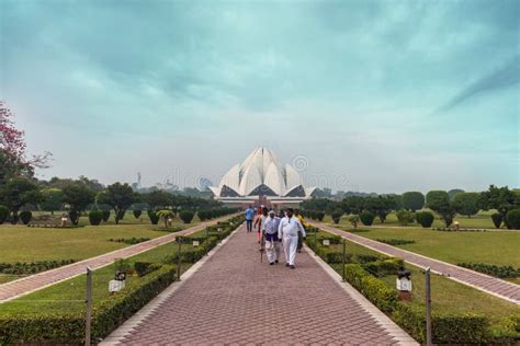 Lotus Temple of New Delhi, the Capital of India Editorial Photography ...