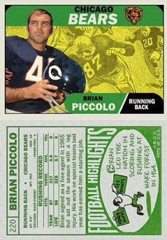 Brian piccolo Football Nfl Football Players, Football Cards, Sport Football, Chicago Ill