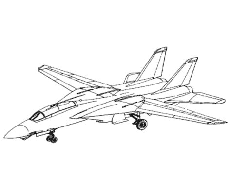 Sketch Of Military Jets Coloring Pages