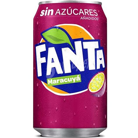 Fanta Refresco De Maracuya Con Gas Sin Az Cares A Adidos Lata Cl