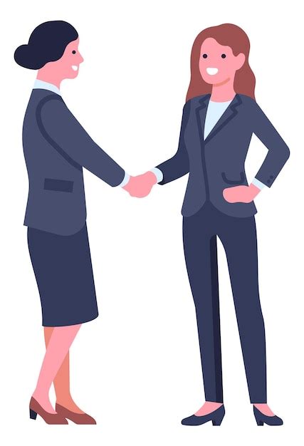 Man Woman Shaking Hands Clipart