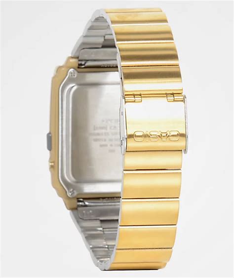 Casio Vintage Calculator Gold Watch