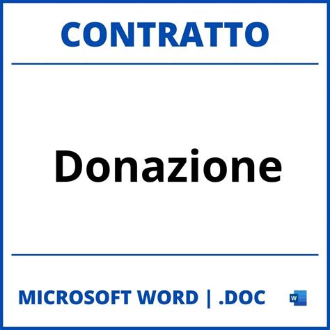 Fac Simile Contratto Di Donazione