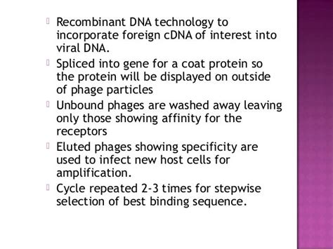 Phage display and its applications