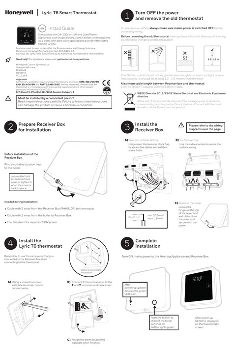 Honeywell Lyric Thermostat Wiring Diagram - Database - Wiring Collection