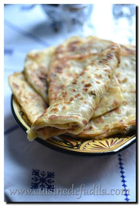 Galettes Marocaine farcie à la viande hachée msemen farcie cuisine