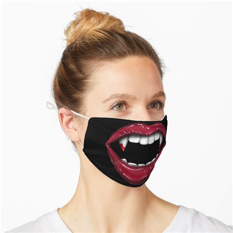 "Vampire Face Mask, Lips Reusable Face Mask - Vampire Teeth" Mask for ...