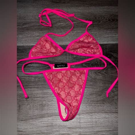 Hot Pink Gucci Bikini Set Limited Edition Gem