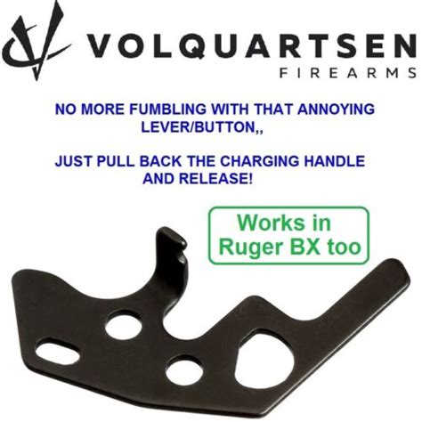 Volquartsen Black Auto Bolt Release Ruger 10 22 Rifle Charger Pistol Bx Trigger 810162010461 Ebay