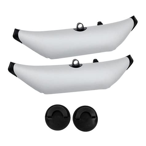 Paire Blanc Pvc Robuste Kayak Cano P Che Stabilisateur Stabilisateur