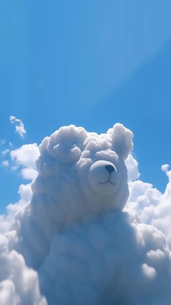 Premium AI Image Sheep In The Clouds