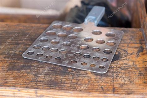 Cigar ring gauge . Traditional manufacture of cigars. Dominican Republic, Cuba — Stock Photo ...