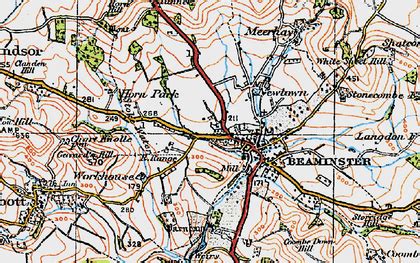 Beaminster Dorset Map