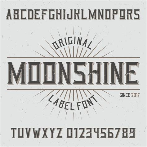 Moonshine Font Stock Illustrations 38 Moonshine Font Stock