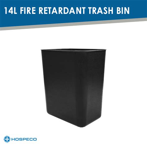 MaxBin 14L Fire-Retardant Trash Bin | Plastic Kitchen Trash Can | Fire ...