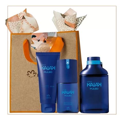 Kit Kaiak Pulso Desodorante Colônia Shampoo Deo Corporal Frete grátis