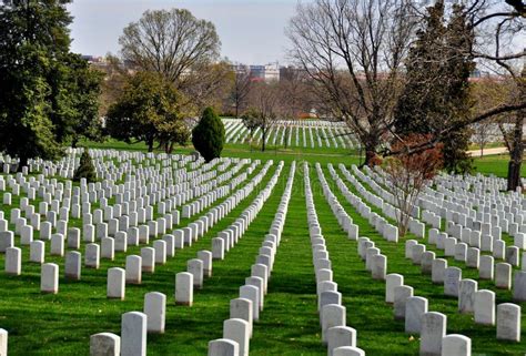 Arlington VA Military Graves At Arlington Nat L Cemetery Stock Image