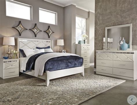 Dreamur Champagne Platform Bedroom Set From Ashley B351 57 54