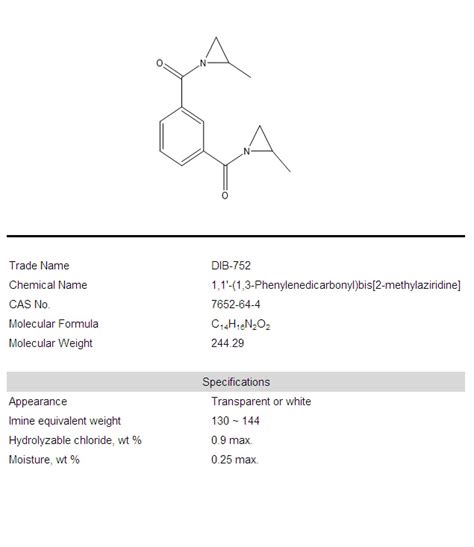 Phenylenedicarbonyl Bis Methylaziridine