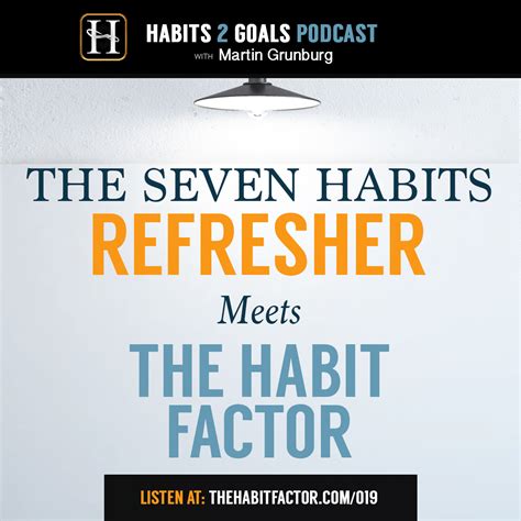 The Seven Habits Refresher Meets The Habit Factor Habits 2 Goals