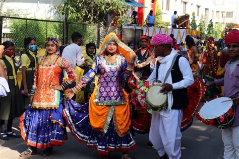 13 March 2022 Dang Darbar Ahwa Gujarat India A Folk Dancer In