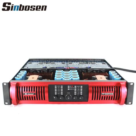 Red Panel Power Amplifier Fp22000q Professional 10000 Watts Audio Amplifier Circuit 1000 Watts