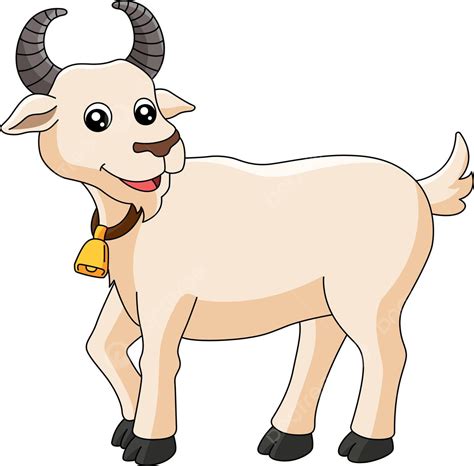 Goat Cartoon Colored Clipart Illustration Cartoon Art Drawing Vector