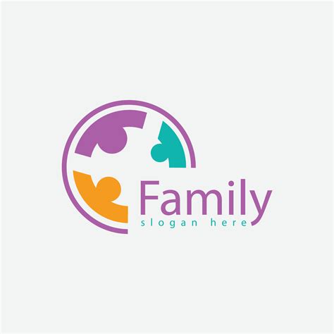 Family logo design and concept 26266880 Vector Art at Vecteezy