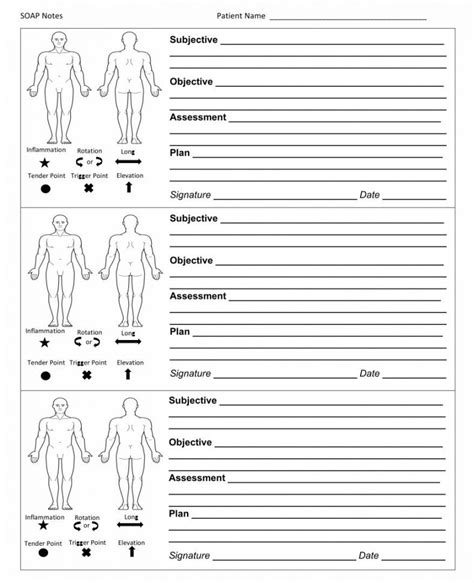 Sample Best Printable Counseling Soap Note Templates Printablee