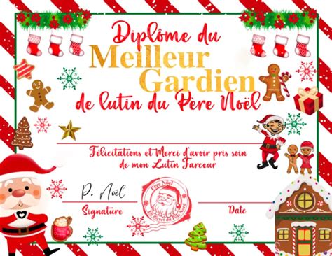 Diplôme du lutin farceur à imprimer Le Lutin Farceur de Noël