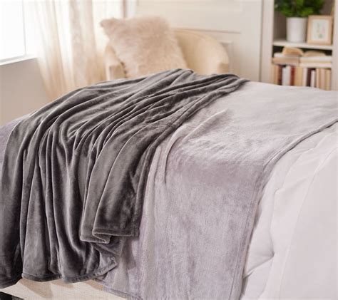 Berkshire X Super Oversized Velvet Soft Throw In Grey Walmart